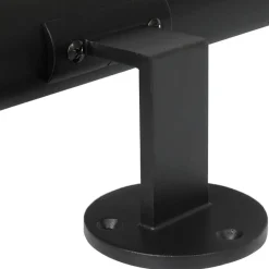Zwarte Trapleuning 200 Cm + 2 Houders