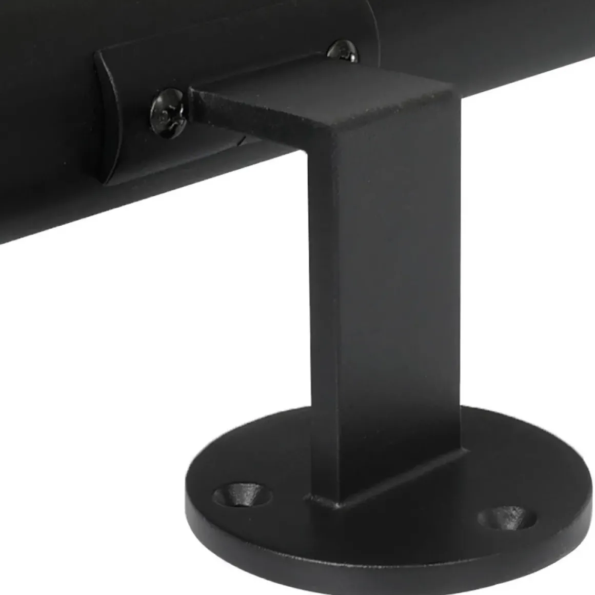 Zwarte Trapleuning 200 Cm + 2 Houders